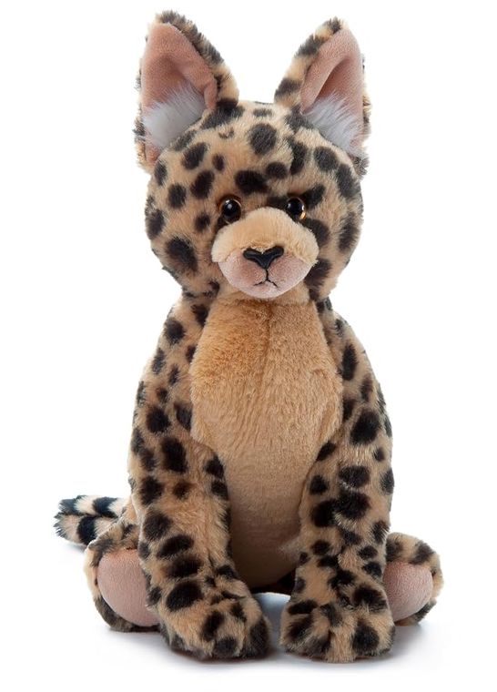 Serval Stuffed Animal Plushie, Wild Onez by Zoologee, view 2