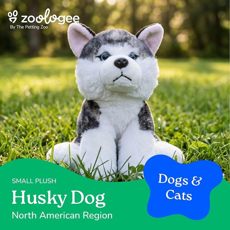 Siberian Husky Dog Stuffed Animal Plushie by Zoologee, view 3