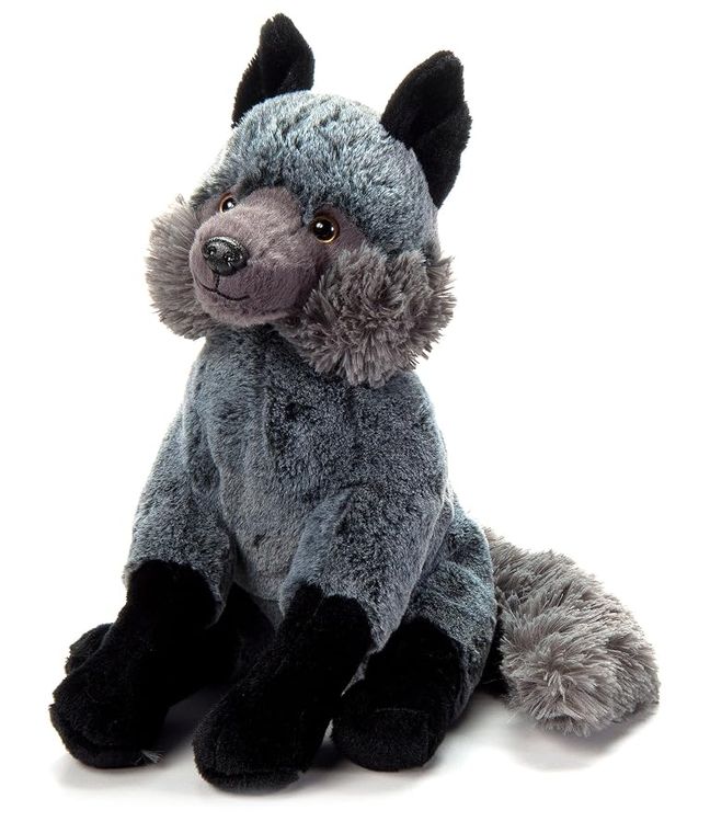 Silver Fox Stuffed Animal, Wild Onez by Zoologee, view 2