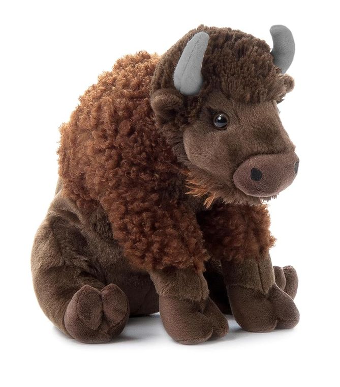 Sitting Bison Stuffed Animal, Wild Onez by Zoologee, view 2