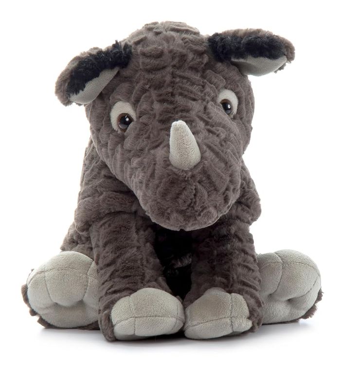 Sitting Rhino Stuffed Animal, Wild Onez by Zoologee, view 3