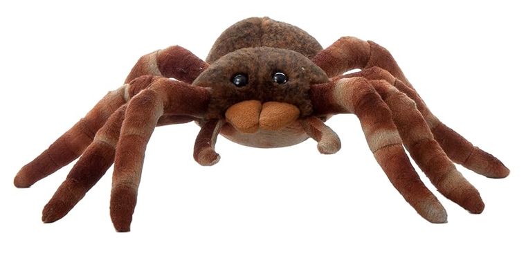 Sitting Tarantula Stuffed Animal Plushie, Wild Onez by Zoologee, view 3