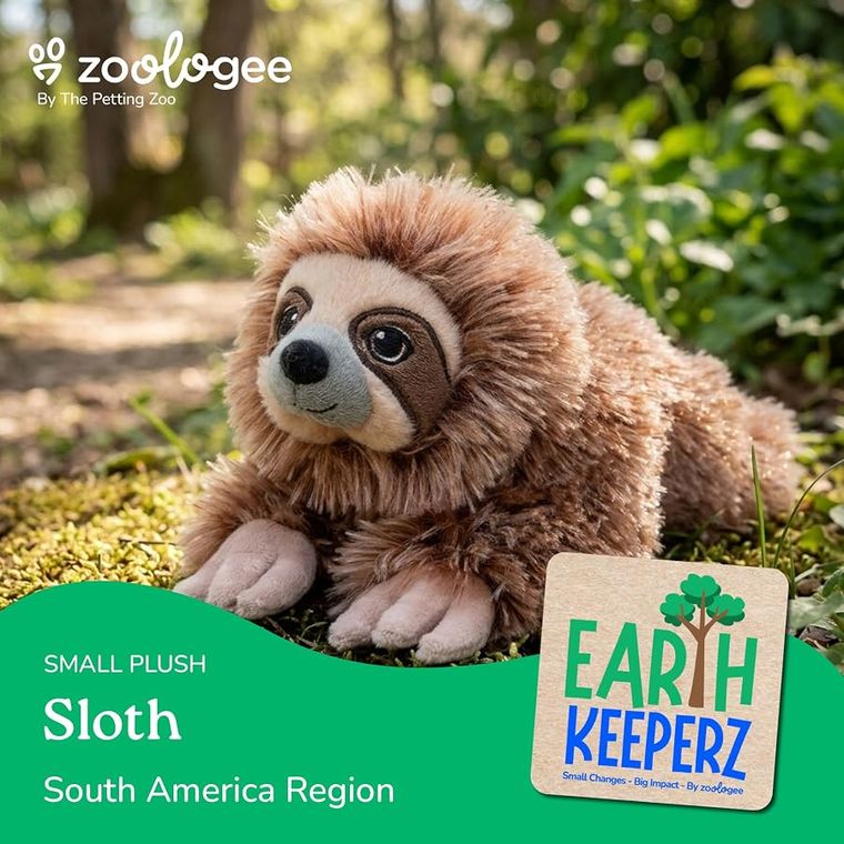 Sloth Stuffed Animal Plushie by Zoologee, view 3