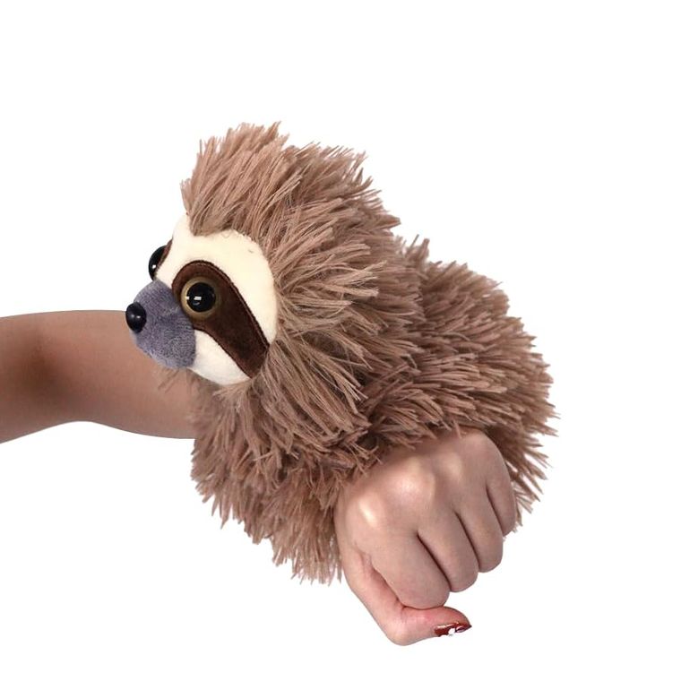Sloth Slap Bracelet Stuffed Animal by Zoologee, view 2