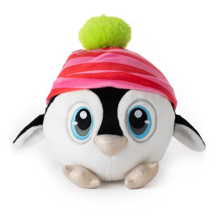 Snowball Penguin Stuffed Animal, (Blue Hat) by Zoologee, view 2