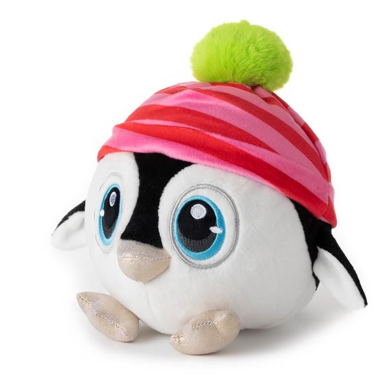 Snowball Penguin Stuffed Animal, (Blue Hat) by Zoologee, view 3