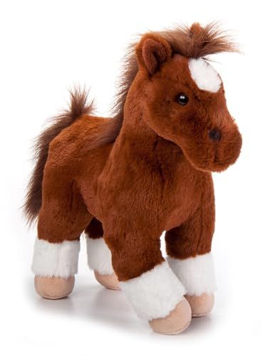 Standing Chestnut Horse Stuffed Animal, Wild Onez by Zoologee