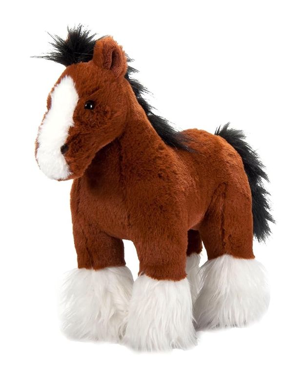 Standing Clydesdale Horse Stuffed Animal, Wild Onez by Zoologee, view 2