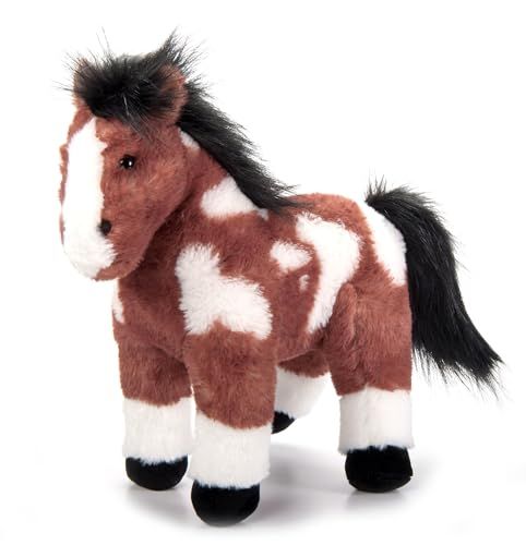 Standing Pinto Horse Stuffed Animal, Wild Onez by Zoologee