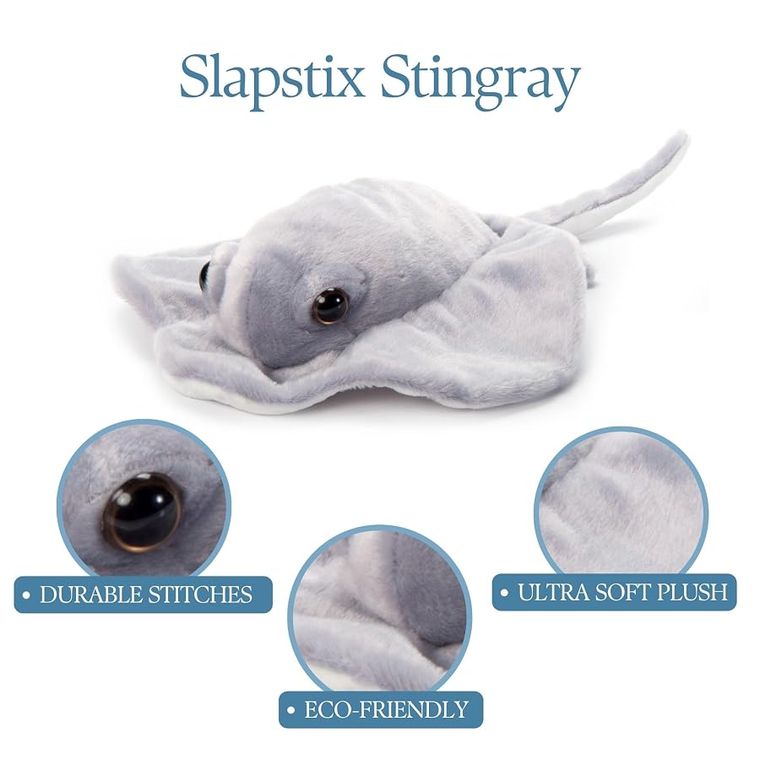 Stingray Slap Bracelet Stuffed Animal by Zoologee, view 3
