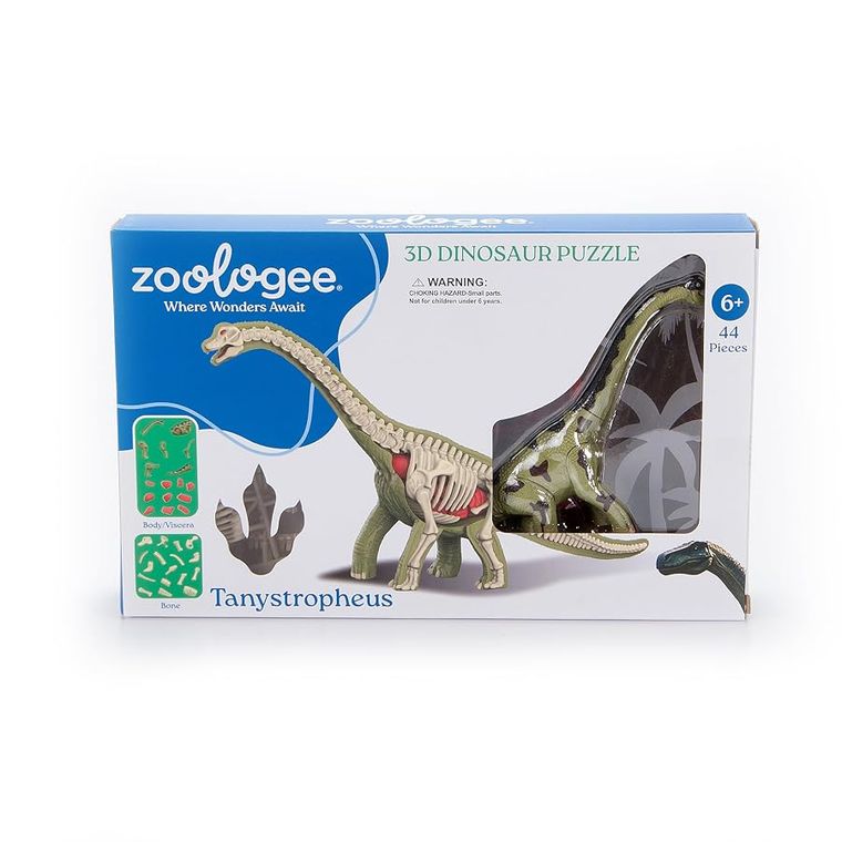 Tanystropheus Dinosaur 3D Puzzle by Zoologee, view 2