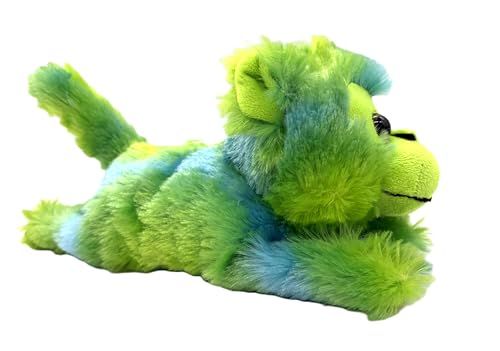 Tie Die Monkey Stuffed Animal Plushie Slap Bracelet, Slapstix Wildlife Animals, Monkey Snap Bracelets, (Lime Green) by Zoologee