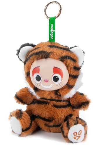 Tiger Chummiez Bag Charm Stuffed Animal by Zoologee