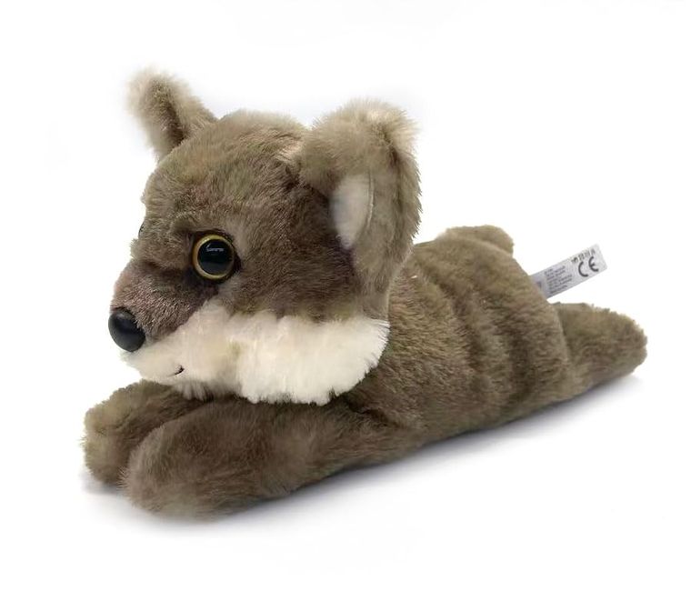 Timber Wolf Slap Bracelet Stuffed Animal by Zoologee, view 2