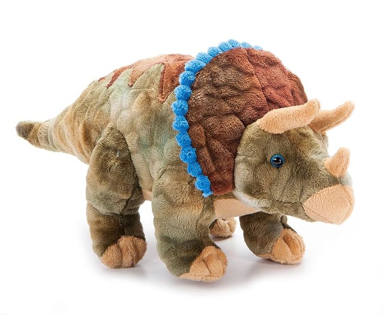 Triceratops Stuffed Animal Plushie by Zoologee, view 2