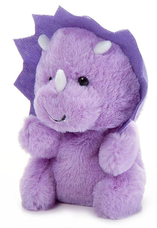 Triceratops Dinosaur Stuffed Animal Plushie, Nuggetz by Zoologee, view 2