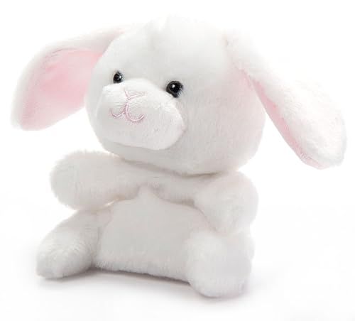 White Bunny Rabbit Stuffed Animal Plushie, Nuggetz by Zoologee