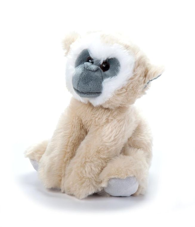 White-Handed Gibbon Stuffed Animal Plushie, Wild Onez by Zoologee, view 2