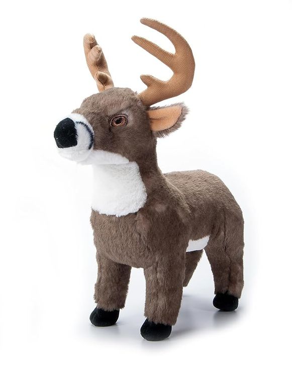 White-Tailed Buck Stuffed Animal Plushie by Zoologee, view 2