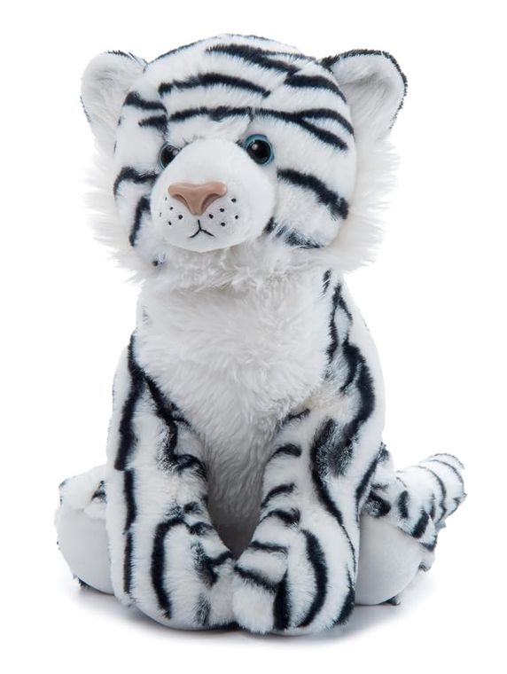 White Tiger Stuffed Animal, Wild Onez by Zoologee, view 2