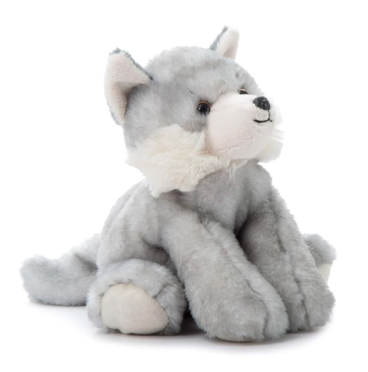 Wolf Stuffed Animal Plushie, Wild Onez by Zoologee, view 2