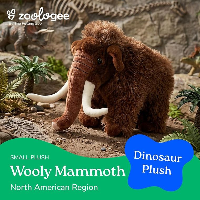Woolly Mammoth Stuffed Animal Plushie by Zoologee, view 2