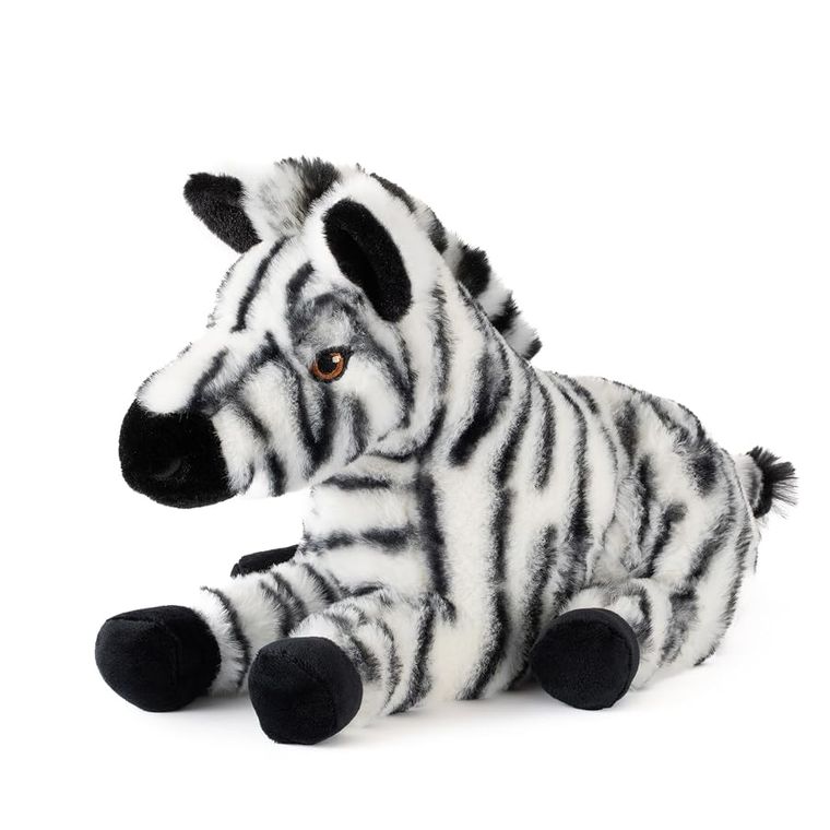 Zebra Stuffed Animal Plushie by Zoologee, view 2