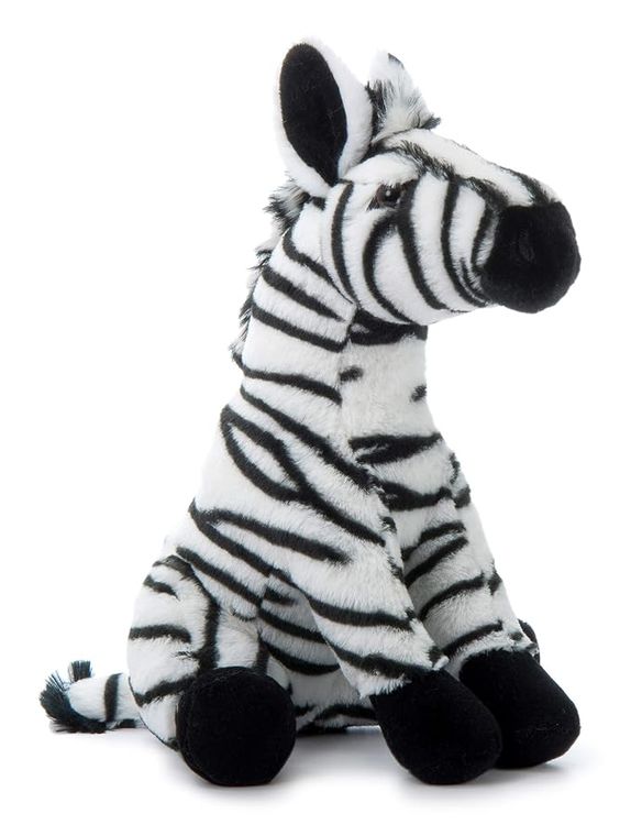 Zebra Stuffed Animal Plushie, Wild Onez by Zoologee, view 2